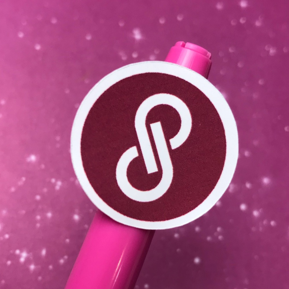 96ct Poshmark logo stickers 1” round